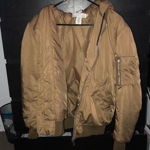 H&M sz small bronze bomber jacket